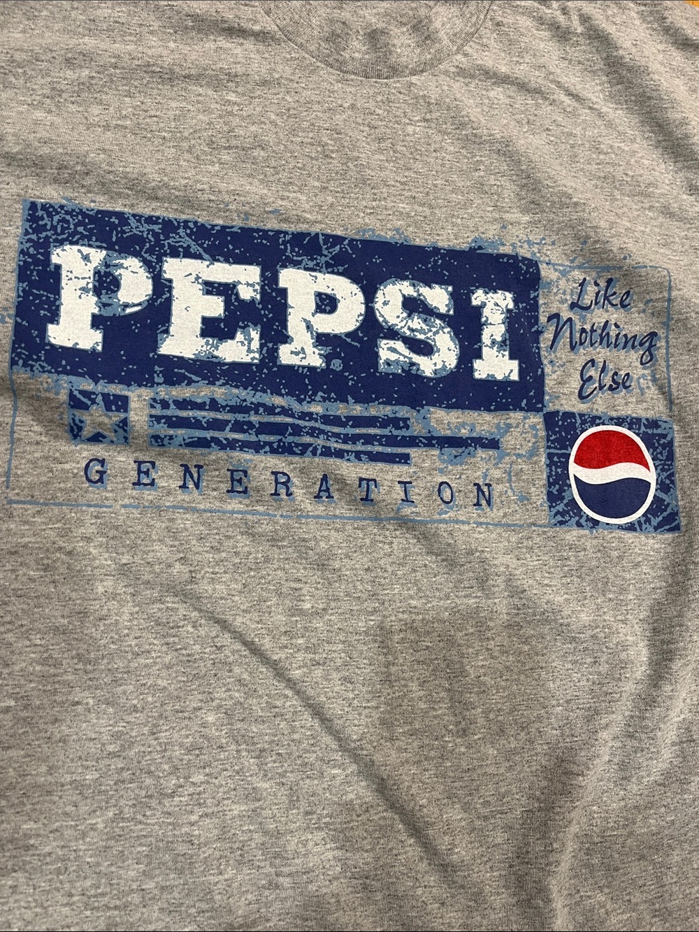 Vtg 90s PEPSI Like Nothing Else Promo Ad T-Shirt XL Single Stitch Advertising